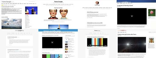 Screenshot di Tiziano Caviglia Blog