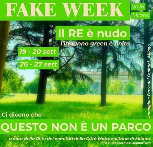 locandina fake week 2026